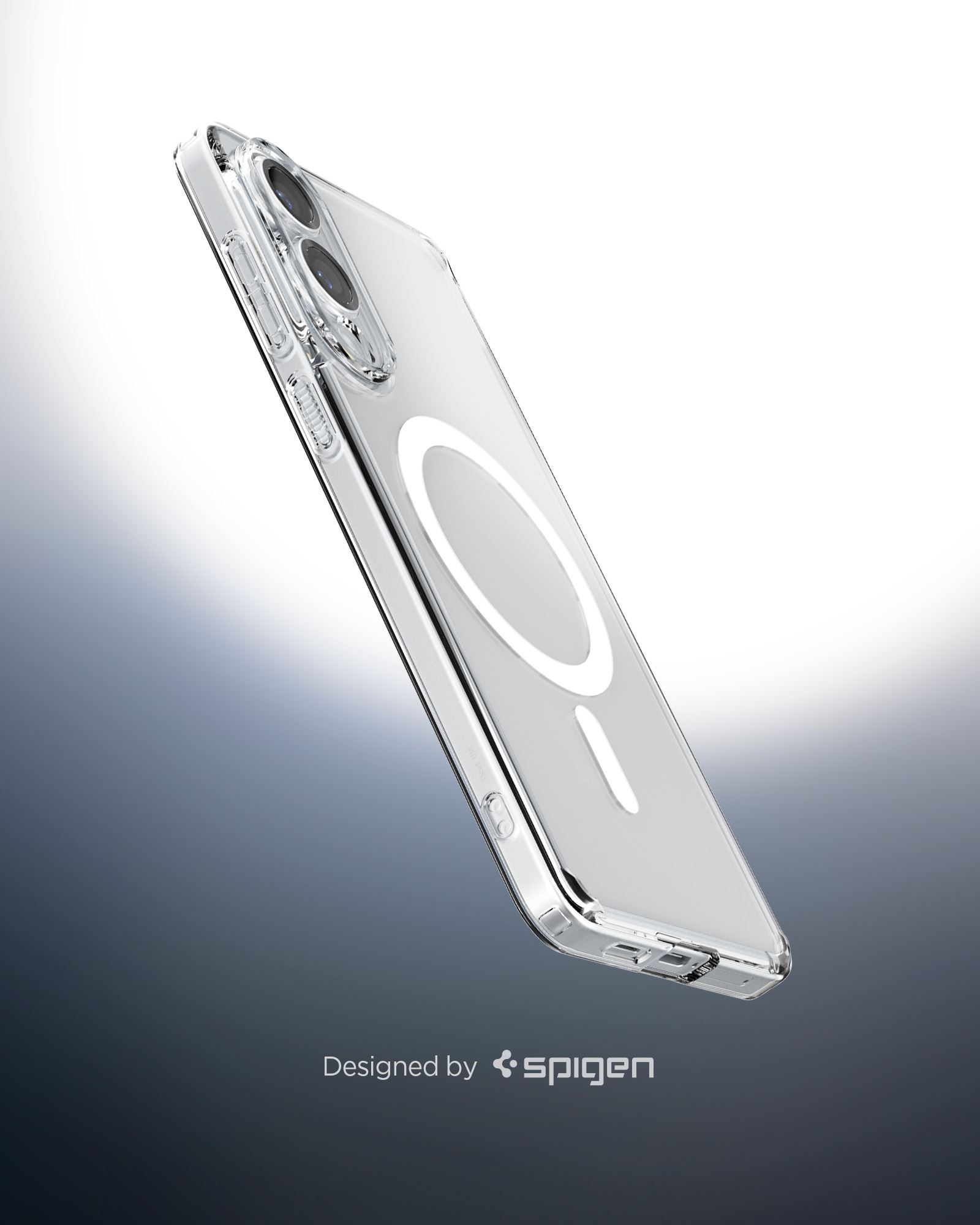 Spigen Ultra Hybrid MagSafe, clear white - Samsung Galaxy S25 Edge (9)