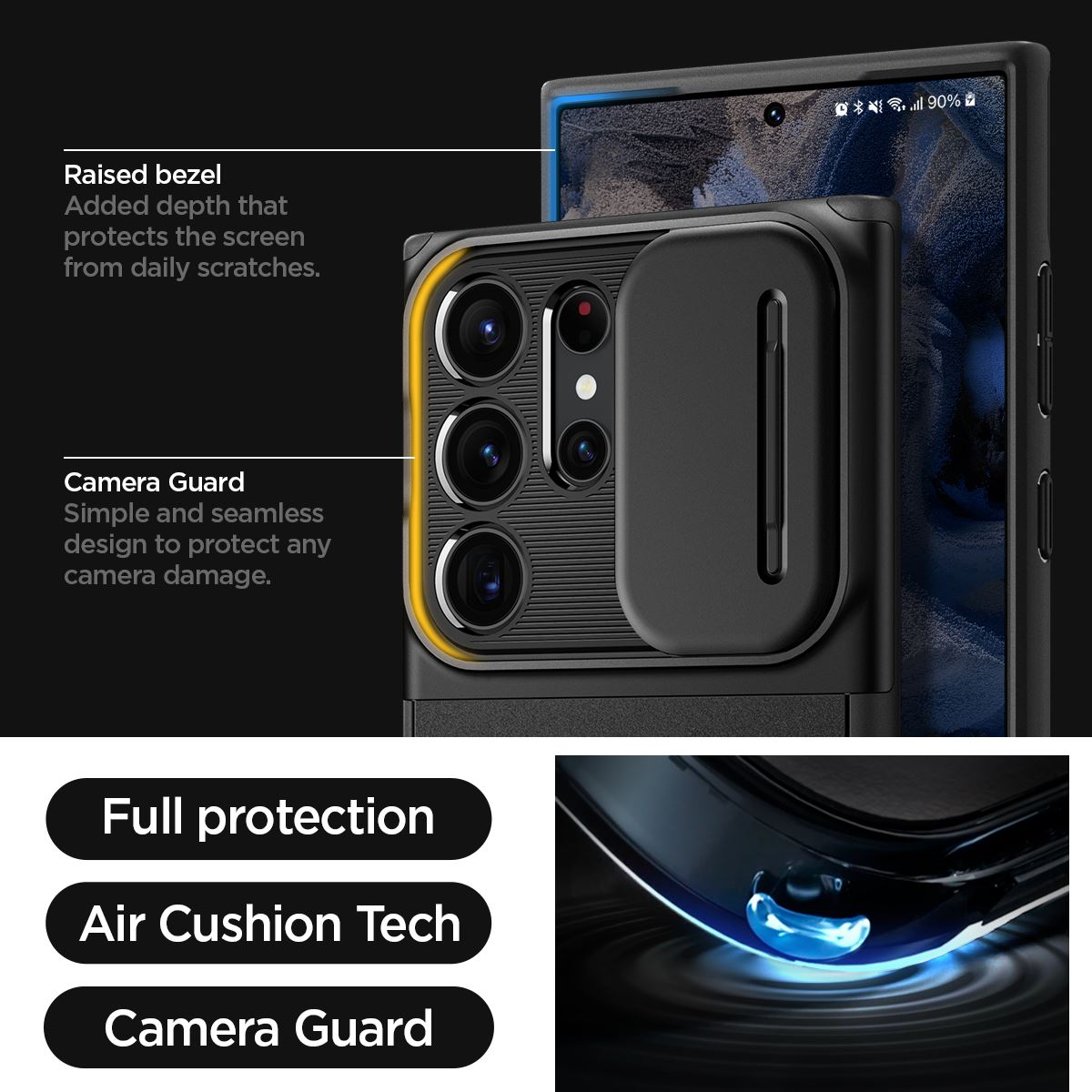 Spigen Optik Armor, black - Samsung Galaxy S23 Ultra (15)
