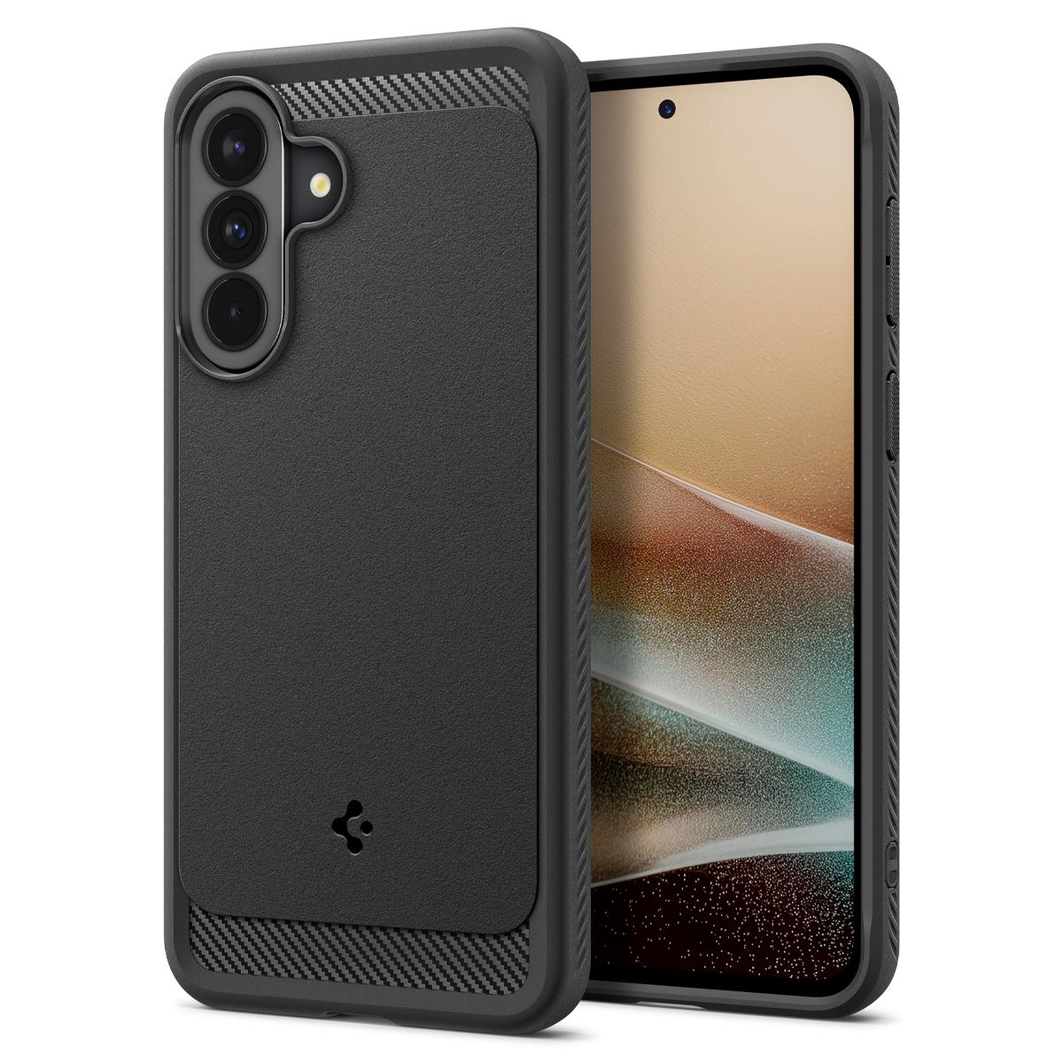 Spigen Rugged Armor, matte black - Samsung Galaxy A37 5G