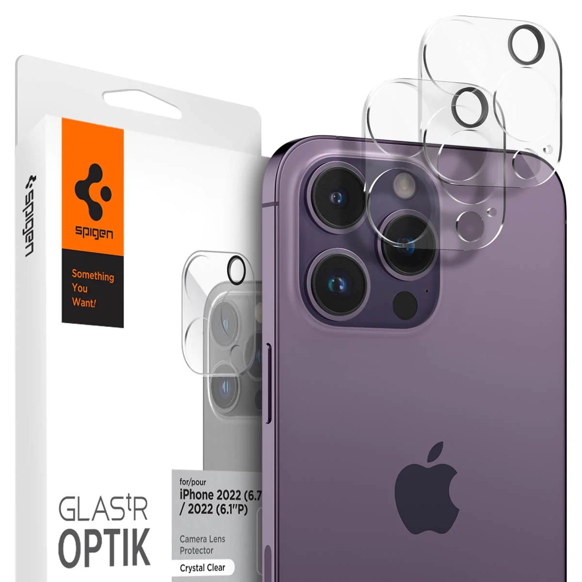 Spigen Glass Optik 2 Pack, clear - iPhone 14 Pro/iPhone 14 Pro Max (1)