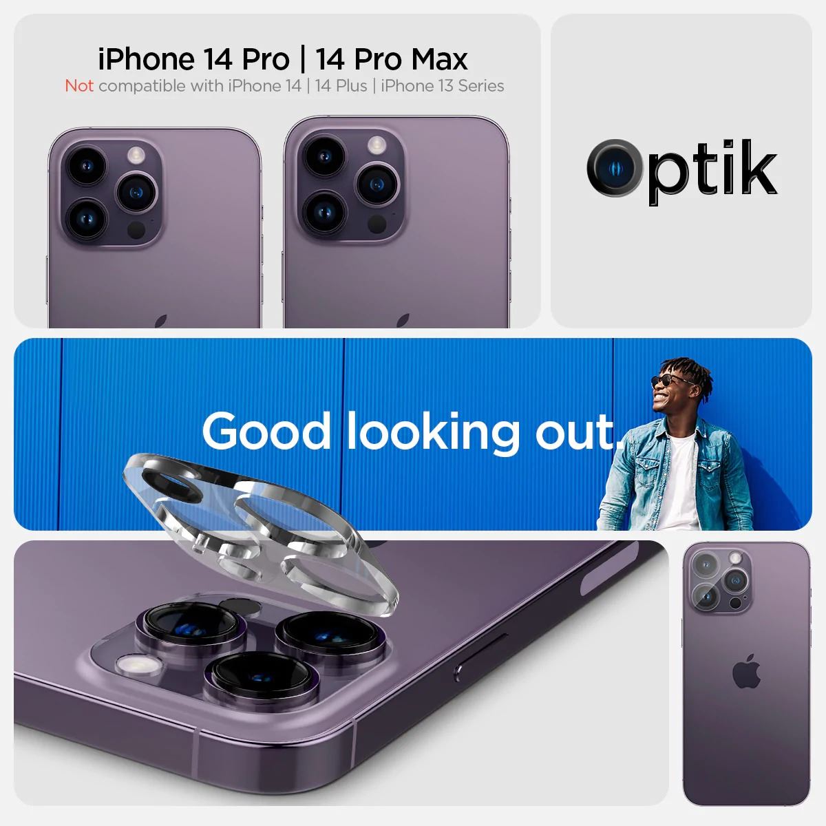 Spigen Glass Optik 2 Pack, clear - iPhone 14 Pro/iPhone 14 Pro Max (10)
