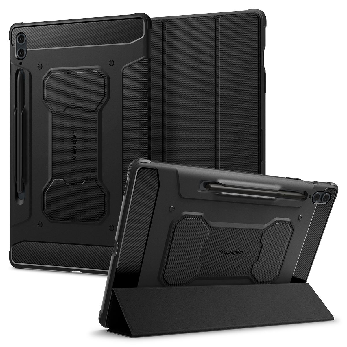 Spigen Rugged Armor Pro, black - Samsung Galaxy Tab S9 FE+ 2023 (1)
