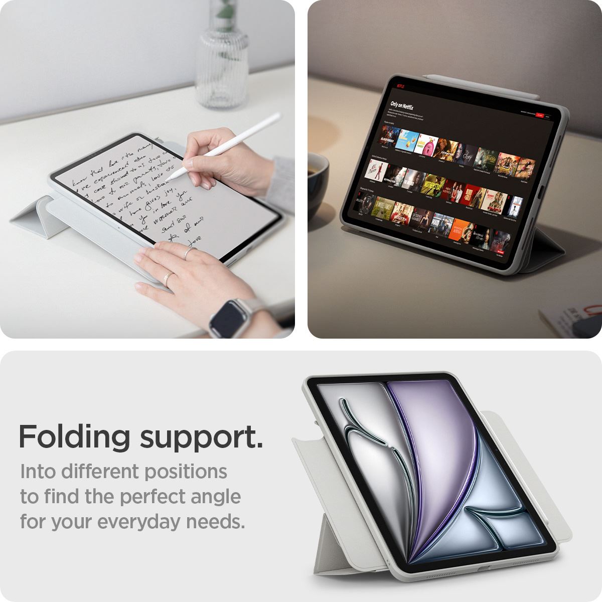 Spigen Air Skin Pro Onetap, gray - iPad Air 13" 2024/2025 (12)
