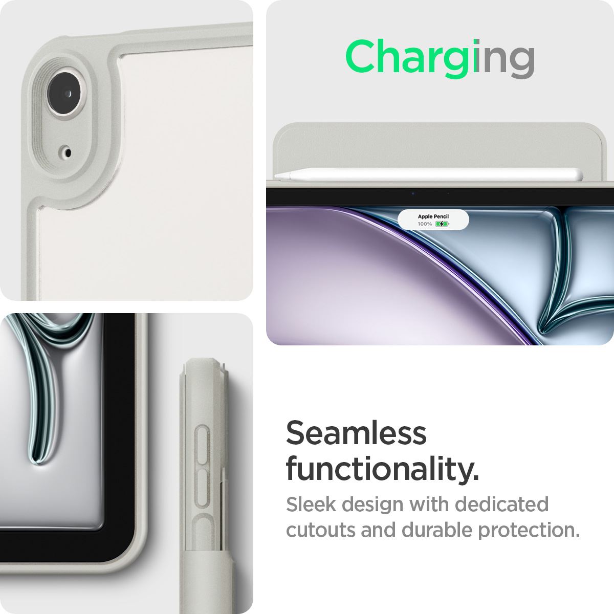 Spigen Air Skin Pro Onetap, gray - iPad Air 13" 2024/2025 (13)