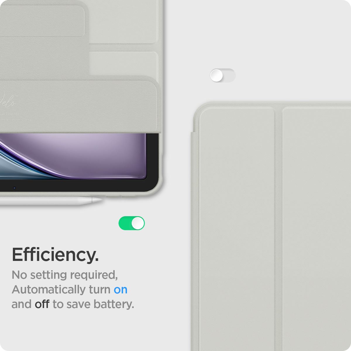 Spigen Air Skin Pro Onetap, gray - iPad Air 13" 2024/2025 (14)
