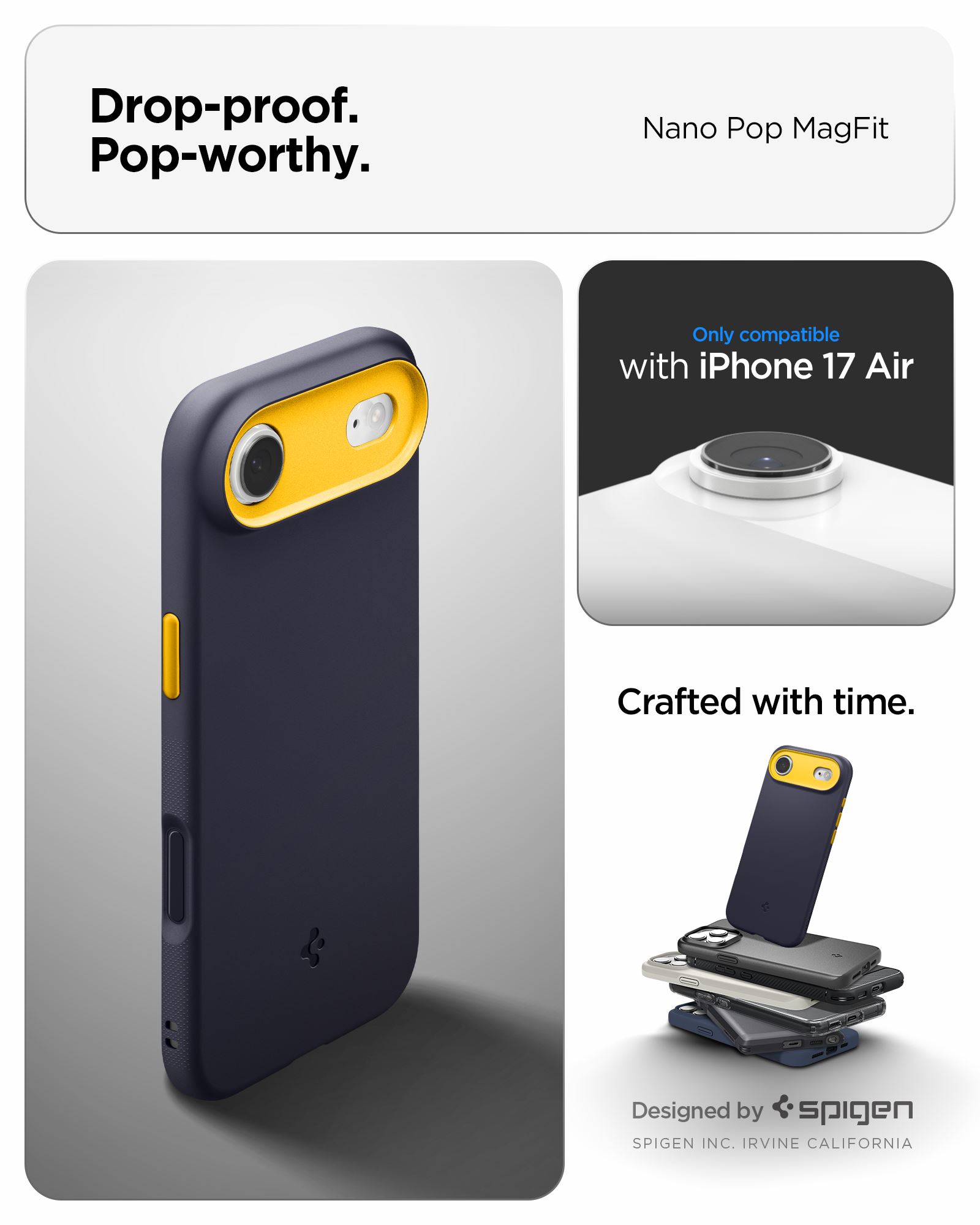 Spigen Nano Pop MagSafe, blueberry navy - iPhone Air (13)