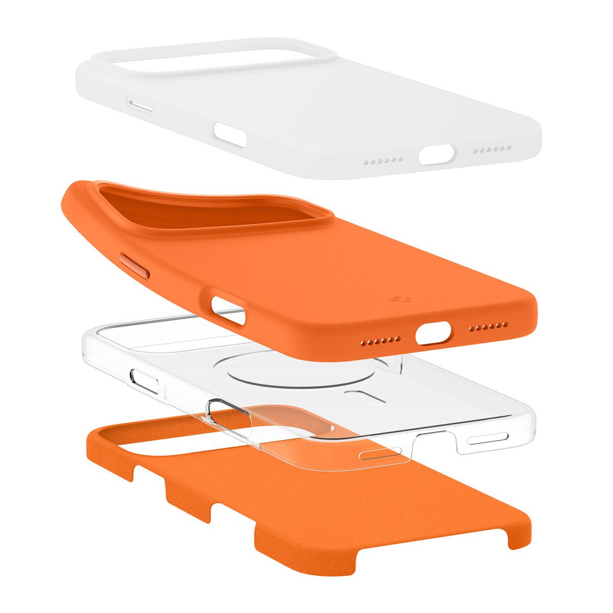 Spigen Silicone Fit MagSafe, cosmic orange - iPhone 17 Pro (10)