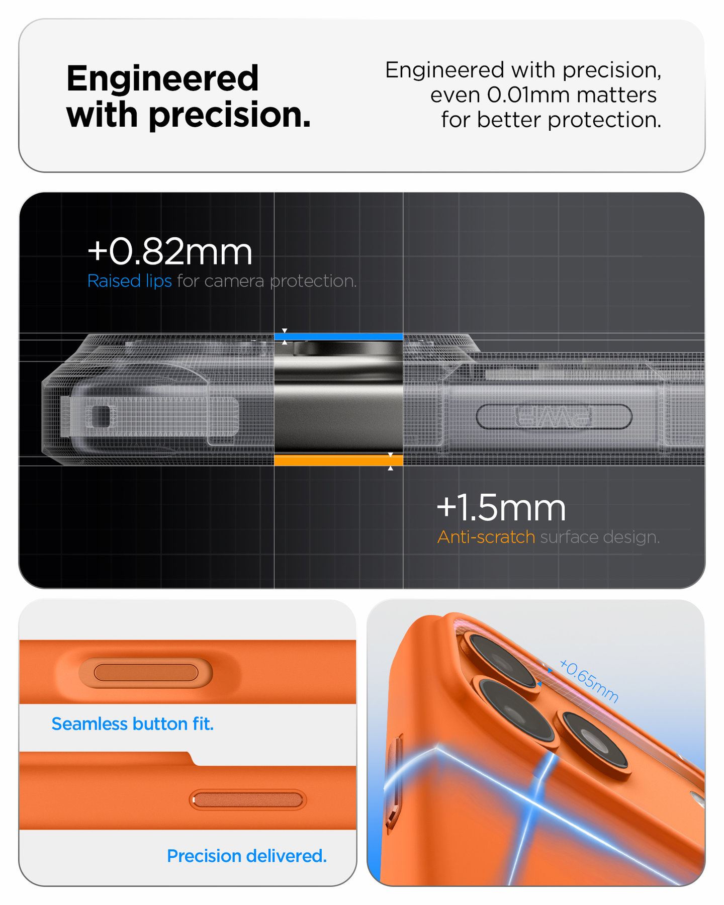 Spigen Silicone Fit MagSafe, cosmic orange - iPhone 17 Pro (15)
