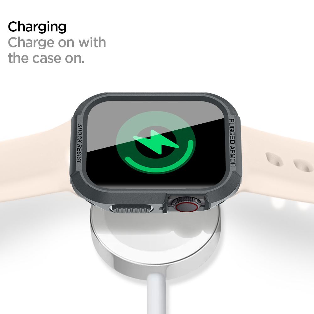 Spigen Rugged Armor, dark gray - Apple Watch 45mm/44mm (15)