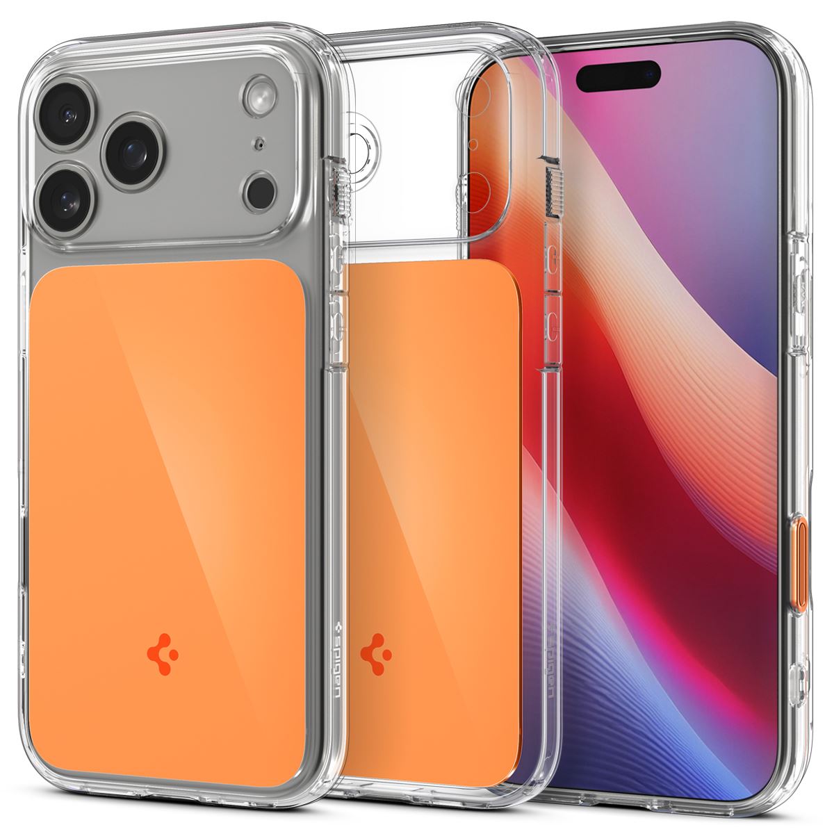 Spigen Ultra Hybrid T MagSafe, glossy orange - iPhone 17 Pro