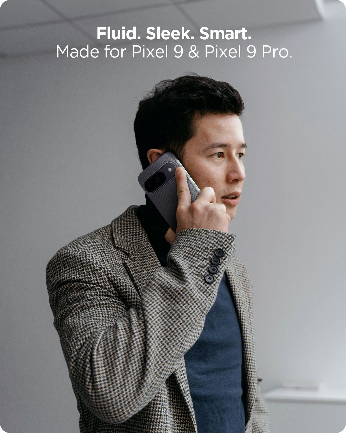 Spigen Liquid Air, marble gray - Google Pixel 9 Pro/Pixel 9 (13)