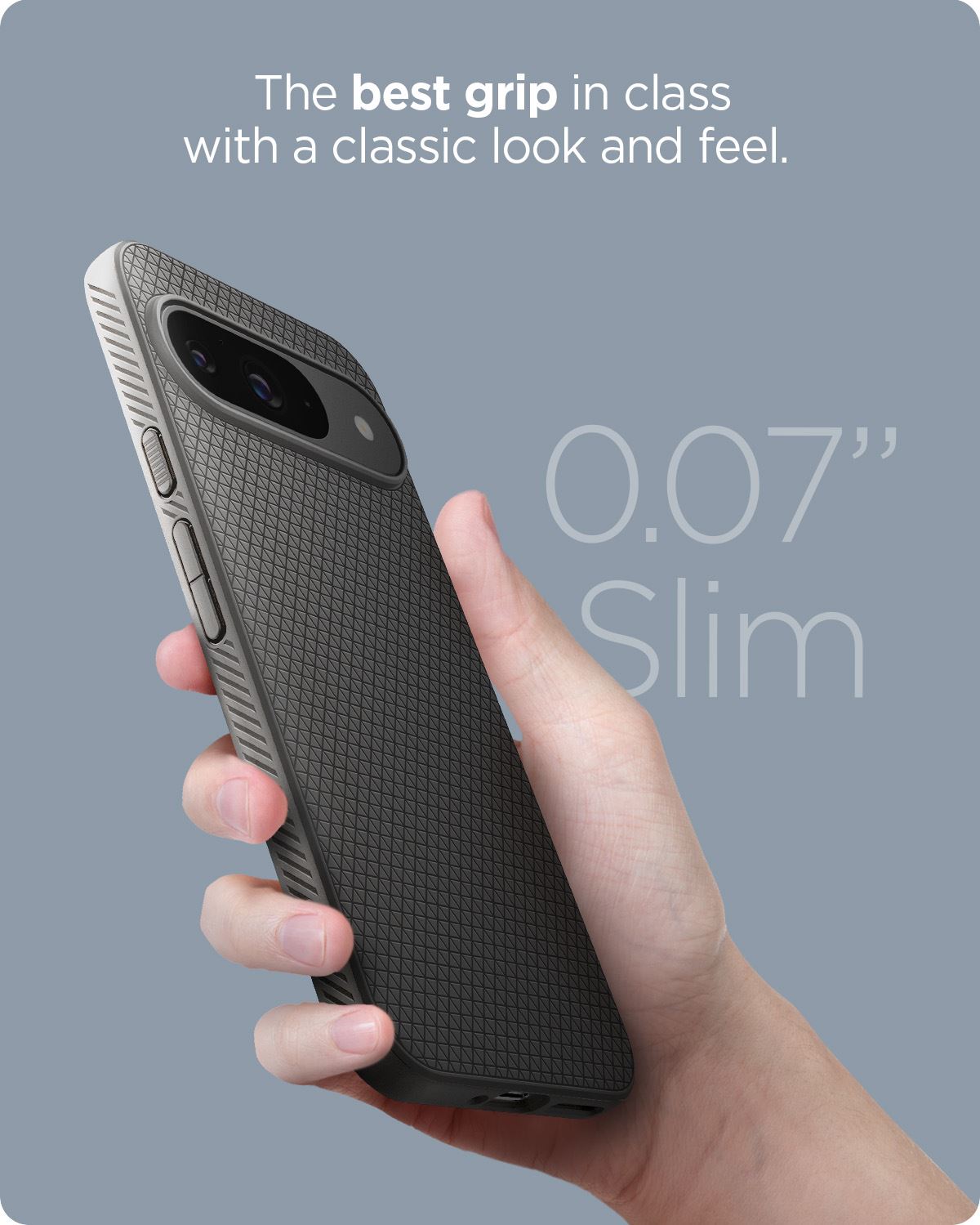 Spigen Liquid Air, marble gray - Google Pixel 9 Pro/Pixel 9 (15)