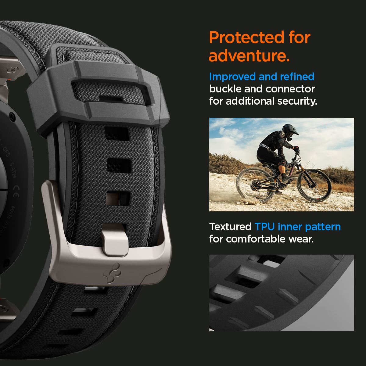 Spigen DuraPro Armor, black - Samsung Galaxy Watch 8 46mm/44mm/40mm (14)