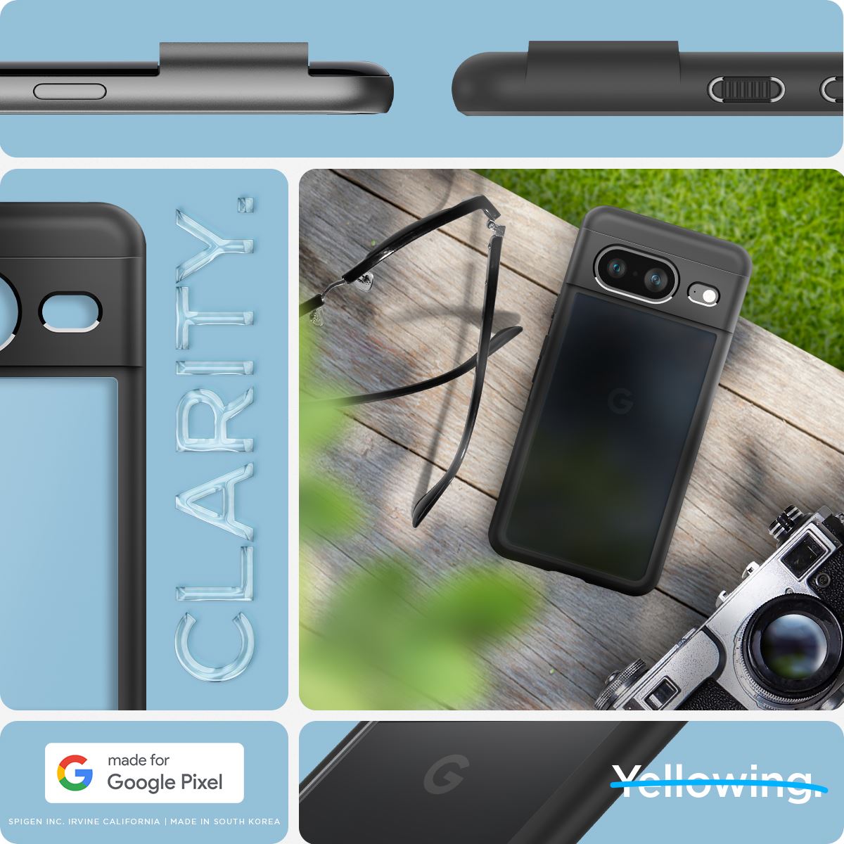 Spigen Ultra Hybrid, matte black - Google Pixel 8 (10)