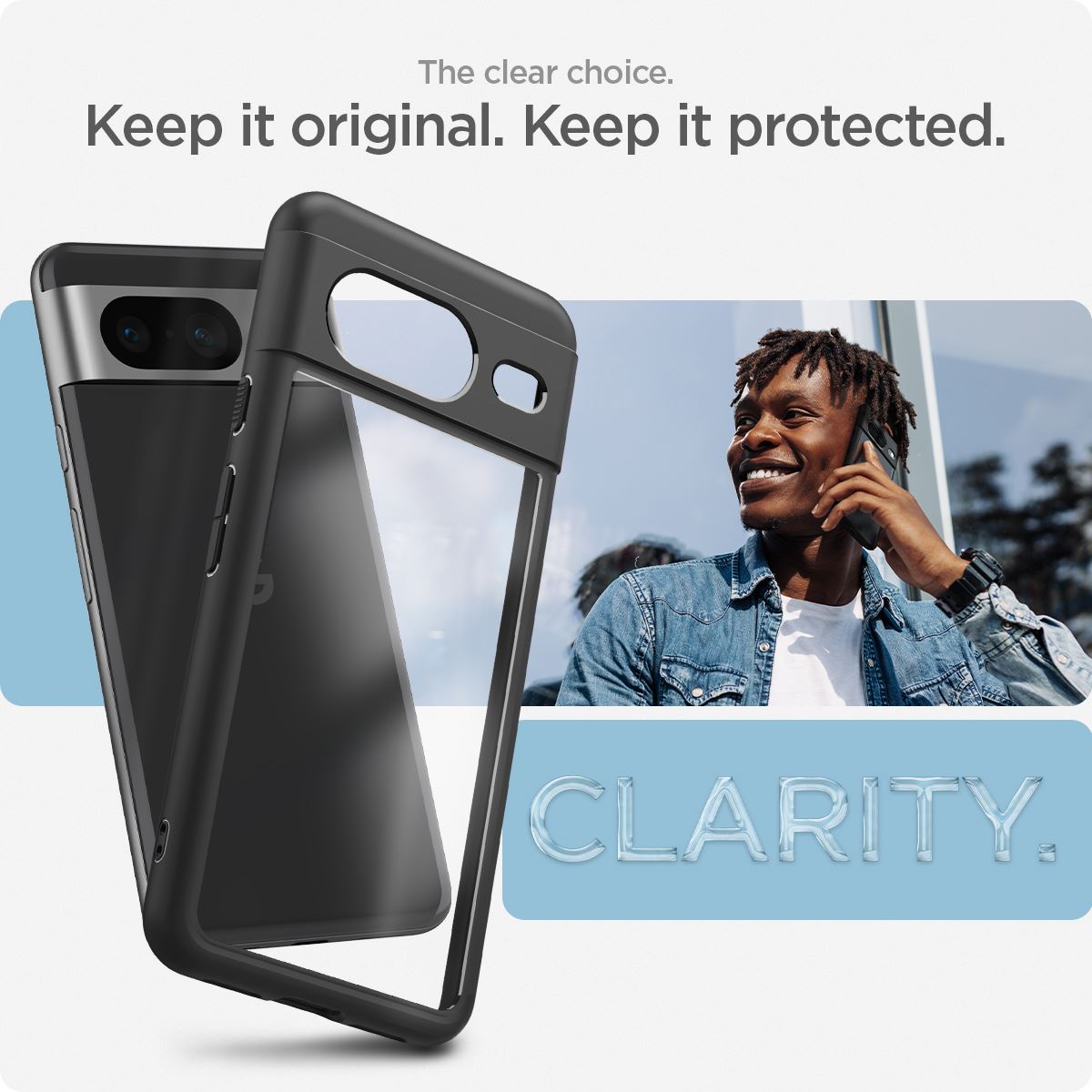 Spigen Ultra Hybrid, matte black - Google Pixel 8 (11)