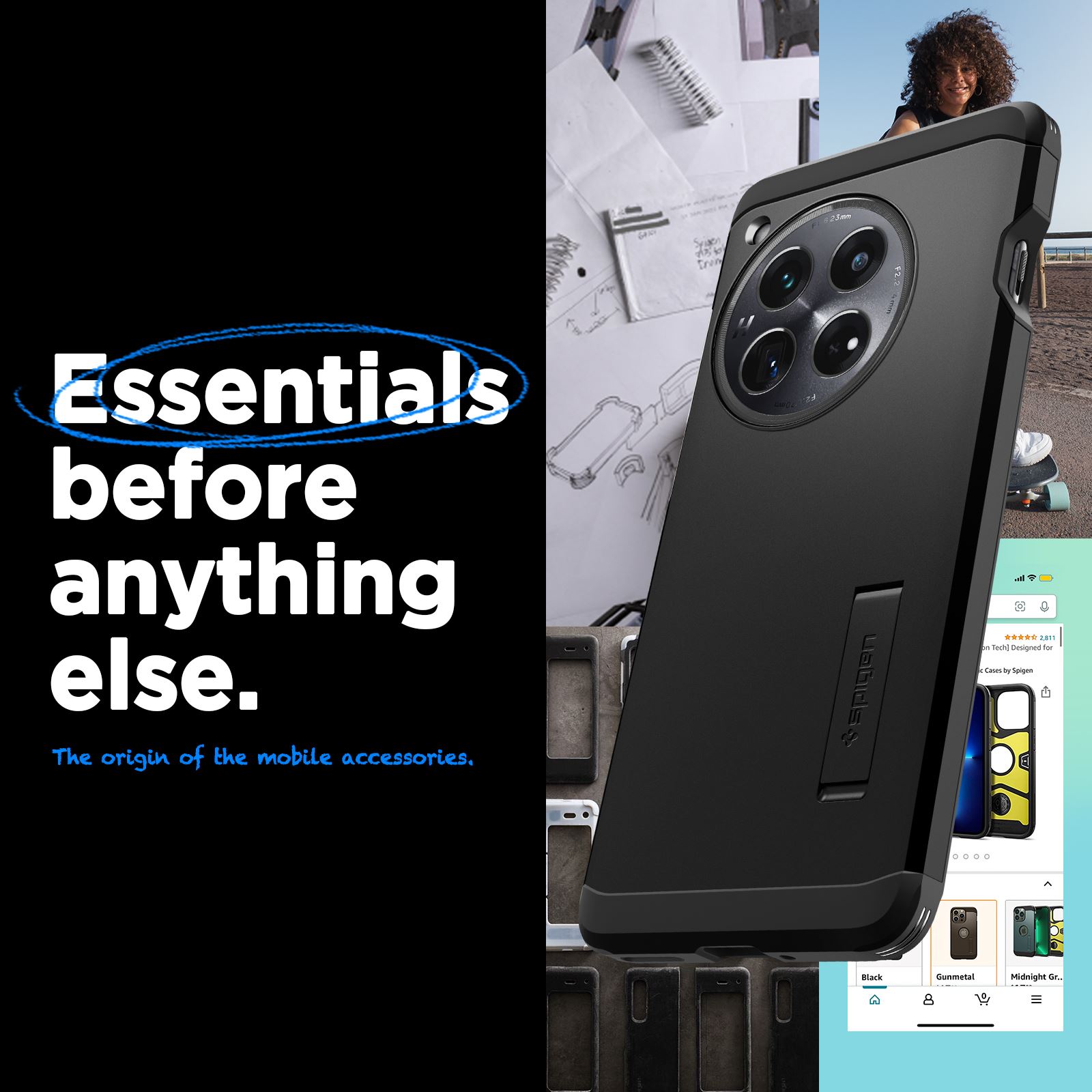 Spigen Tough Armor, black - OnePlus 12 (12)