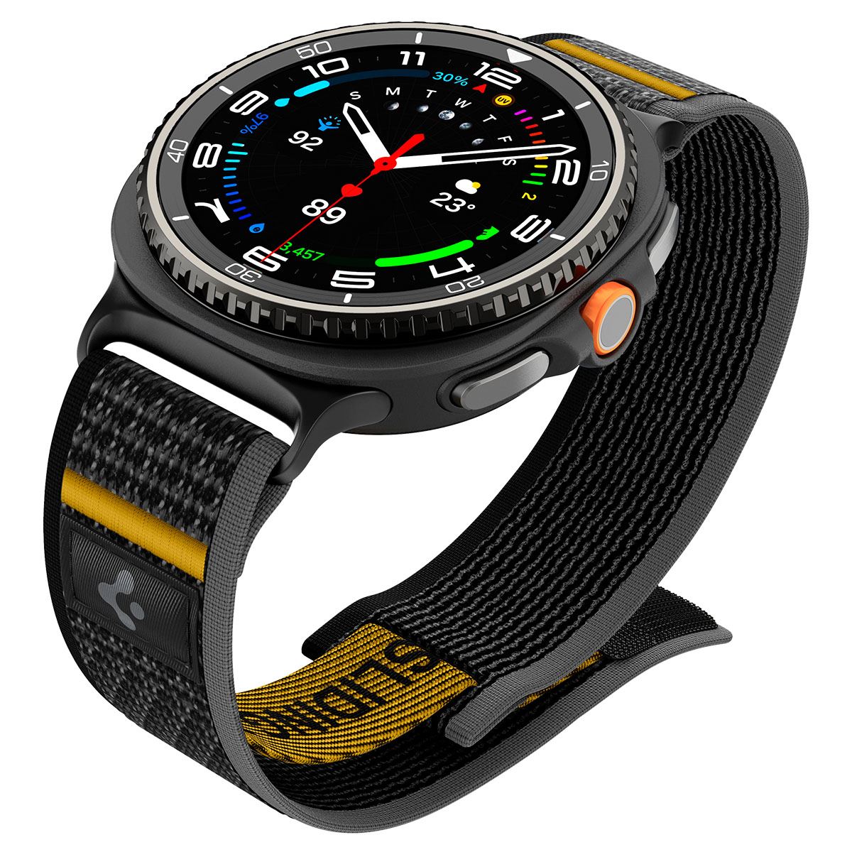 Spigen Athlex Air Active Band, black - Samsung Galaxy Watch 8 46mm/44mm/40mm (9)