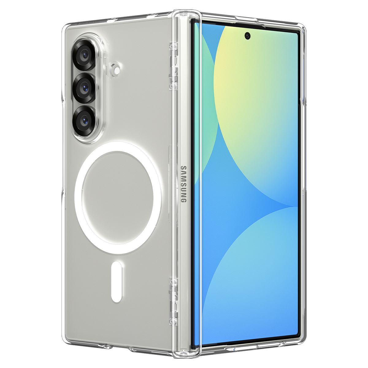 Spigen Ultra Hybrid Pro MagSafe, clear white - Samsung Galaxy Z Fold7 (10)