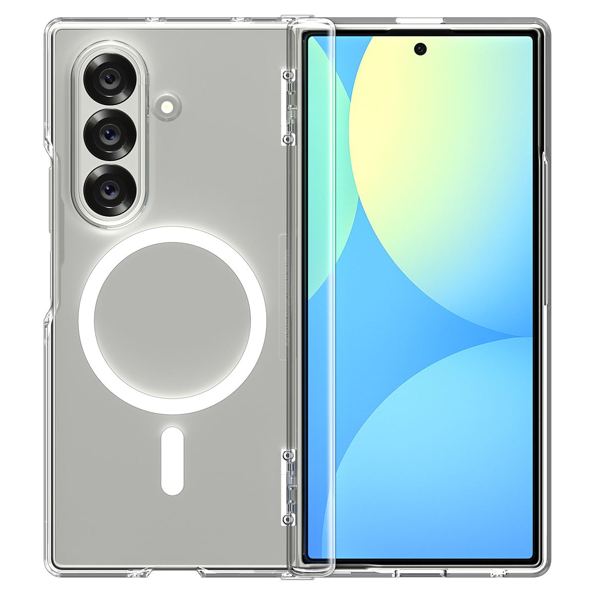 Spigen Ultra Hybrid Pro MagSafe, clear white - Samsung Galaxy Z Fold7 (2)