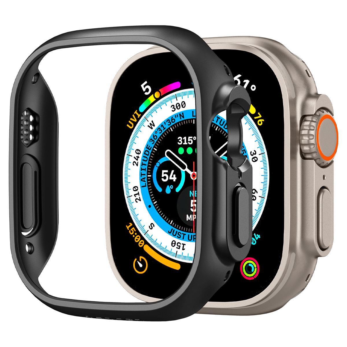 Spigen Thin Fit, black - Apple Watch Ultra 3/2/1