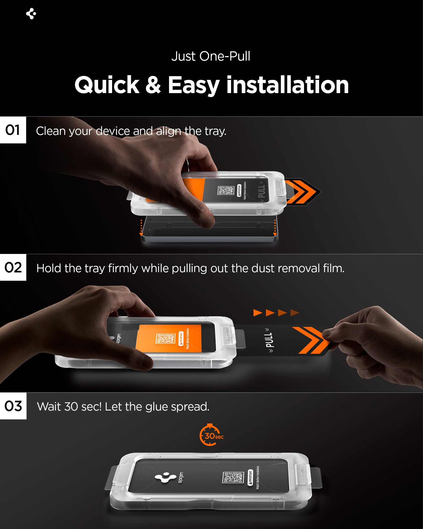 Spigen Glass tR EZ Fit Pro HD 2 Pack, transparency - Samsung Galaxy S26+ (13)