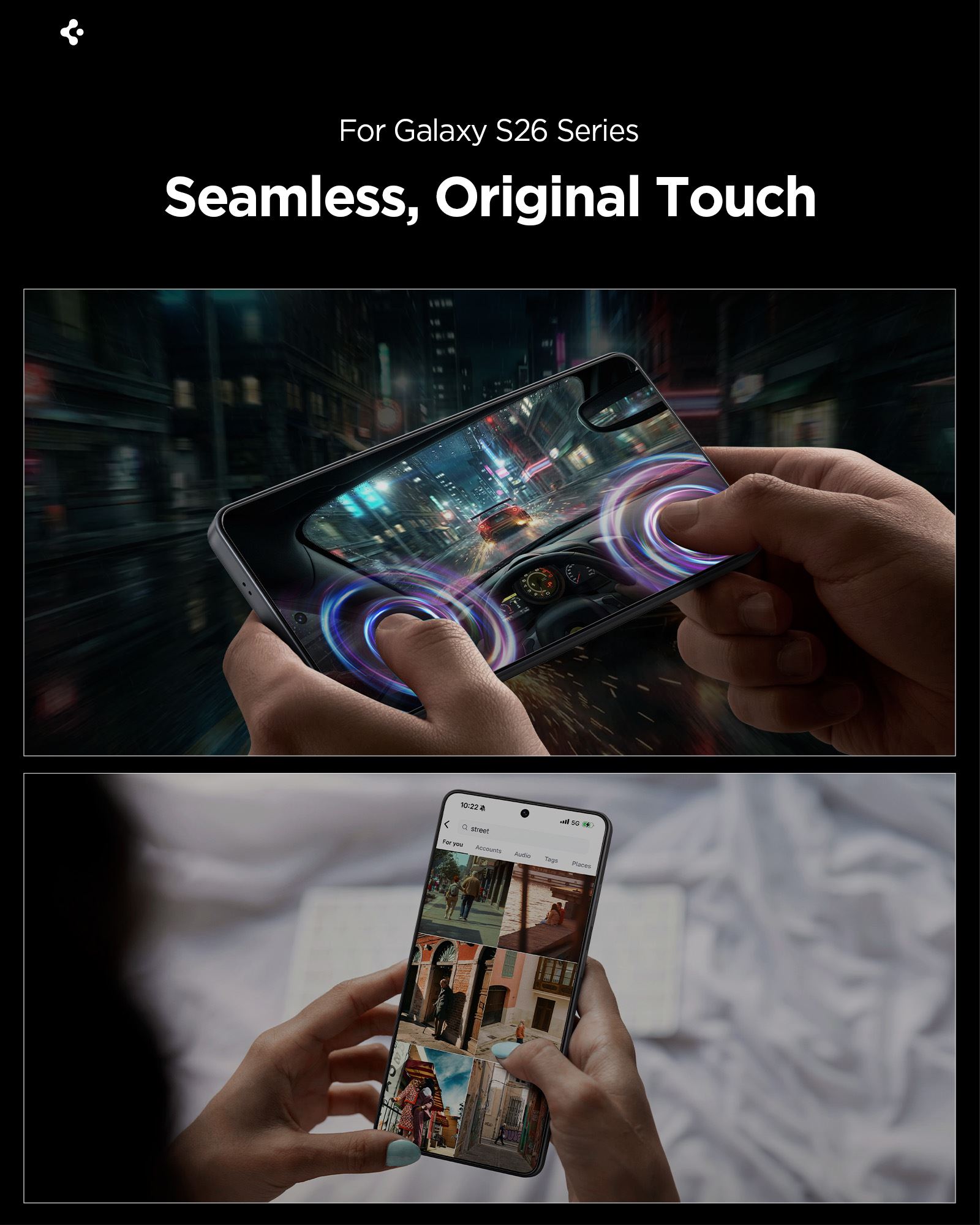 Spigen Glass tR EZ Fit Pro HD 2 Pack, transparency - Samsung Galaxy S26+ (16)