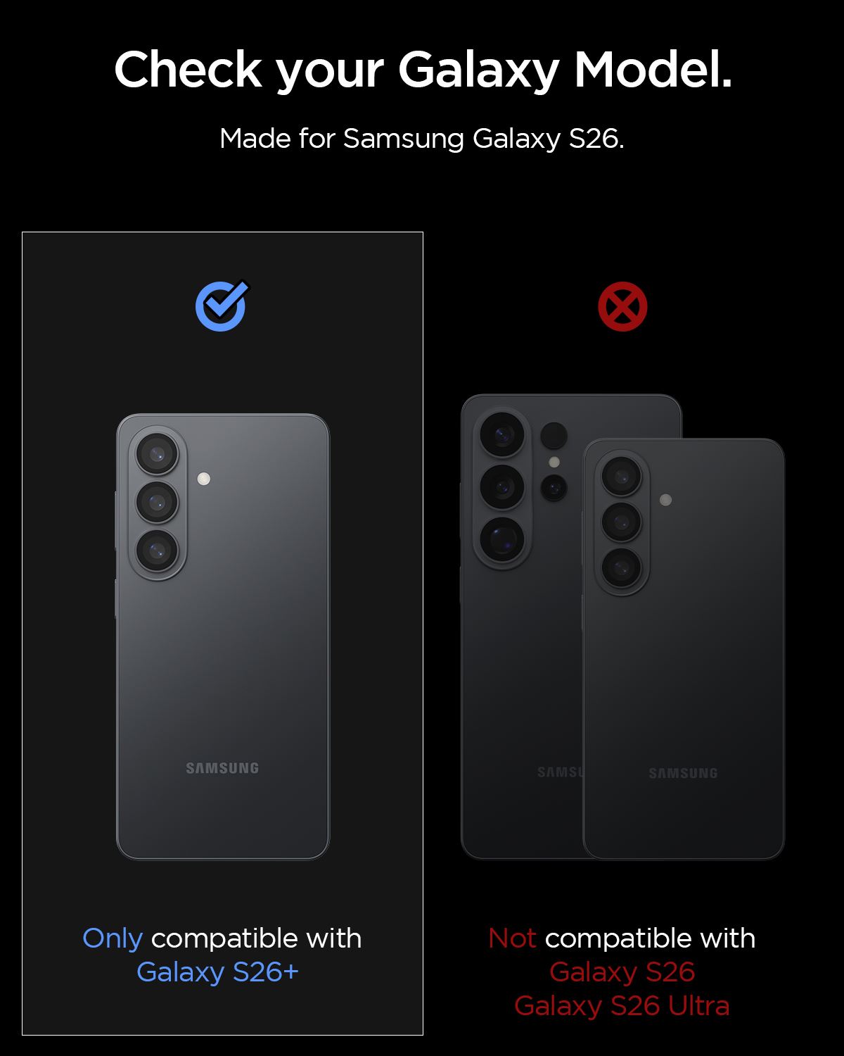 Spigen Glass tR EZ Fit Optik Pro HD 2 Pack, black - Samsung Galaxy S26+ (2)