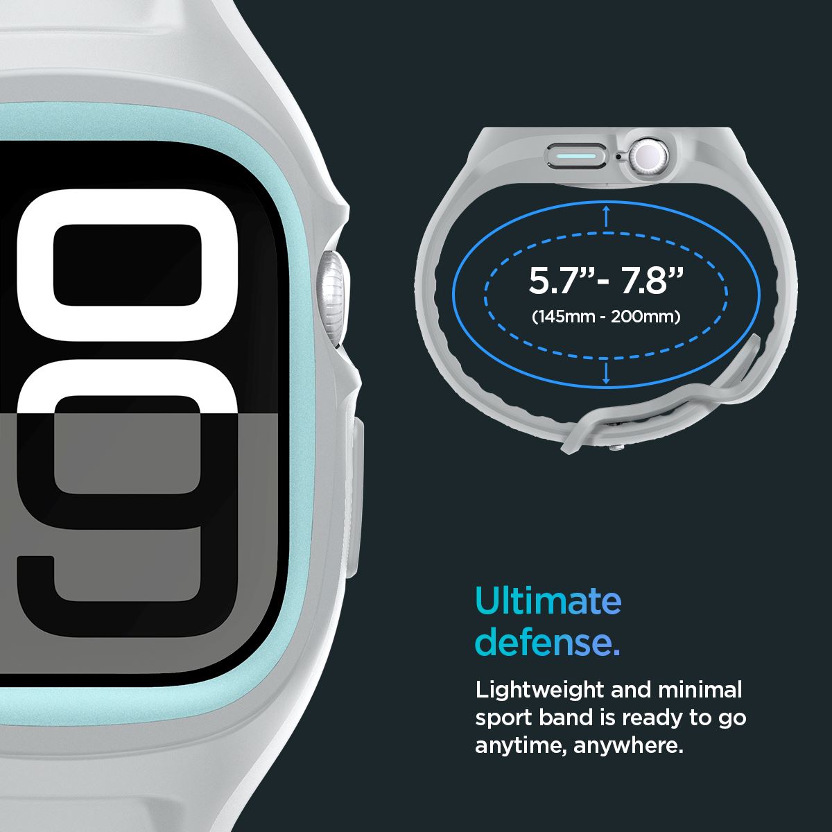 Spigen Liquid Air Pro, gray - Apple Watch 11/10 46mm (14)