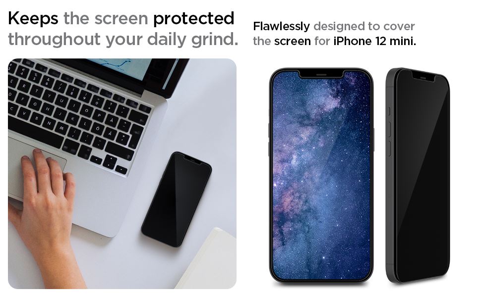 Spigen Glas tR EZ Fit, 2 Pack - iPhone 12 mini (10)