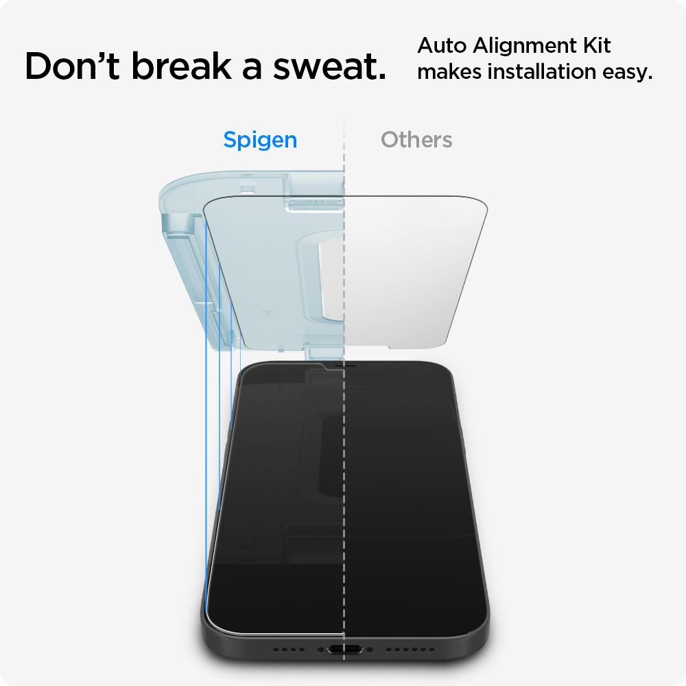 Spigen Glas tR EZ Fit, 2 Pack - iPhone 12 mini (2)