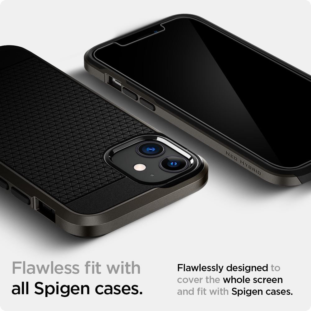 Spigen Glas tR EZ Fit, 2 Pack - iPhone 12 mini (6)