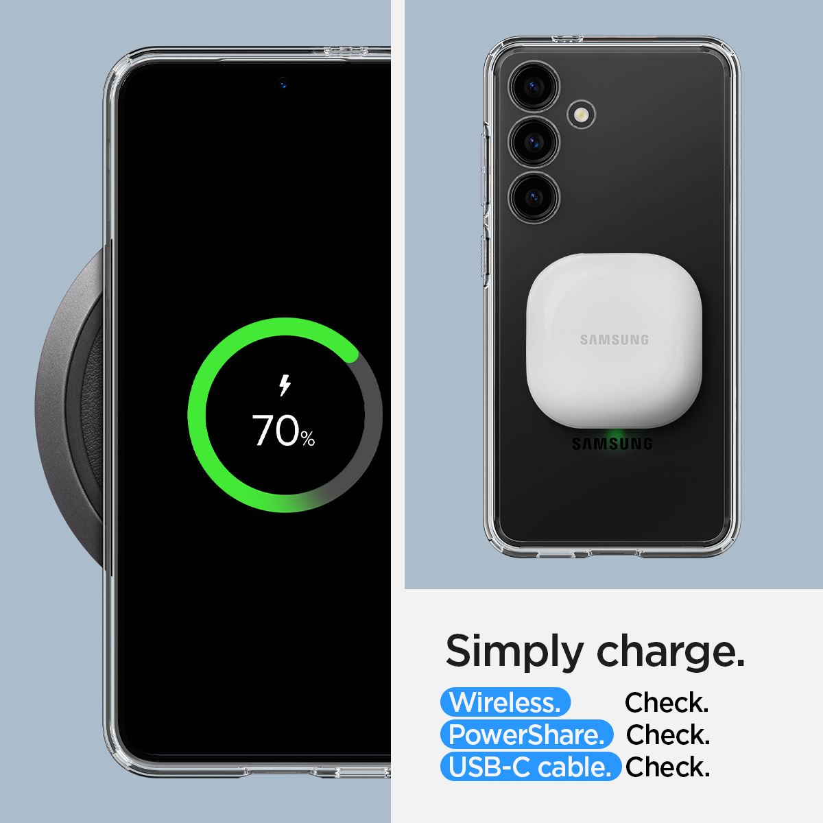 Spigen Ultra Hybrid, crystal clear - Samsung Galaxy S24+ (16)