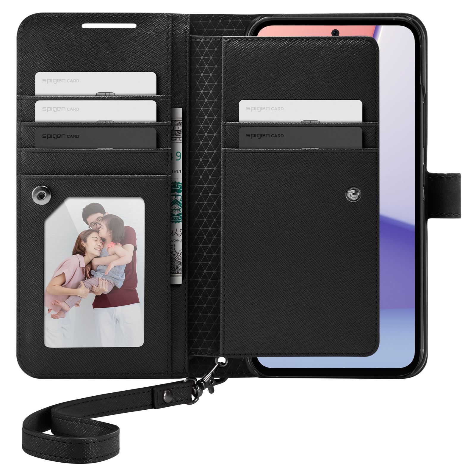 Spigen Wallet S Plus, black - Samsung Galaxy A54 5G (7)