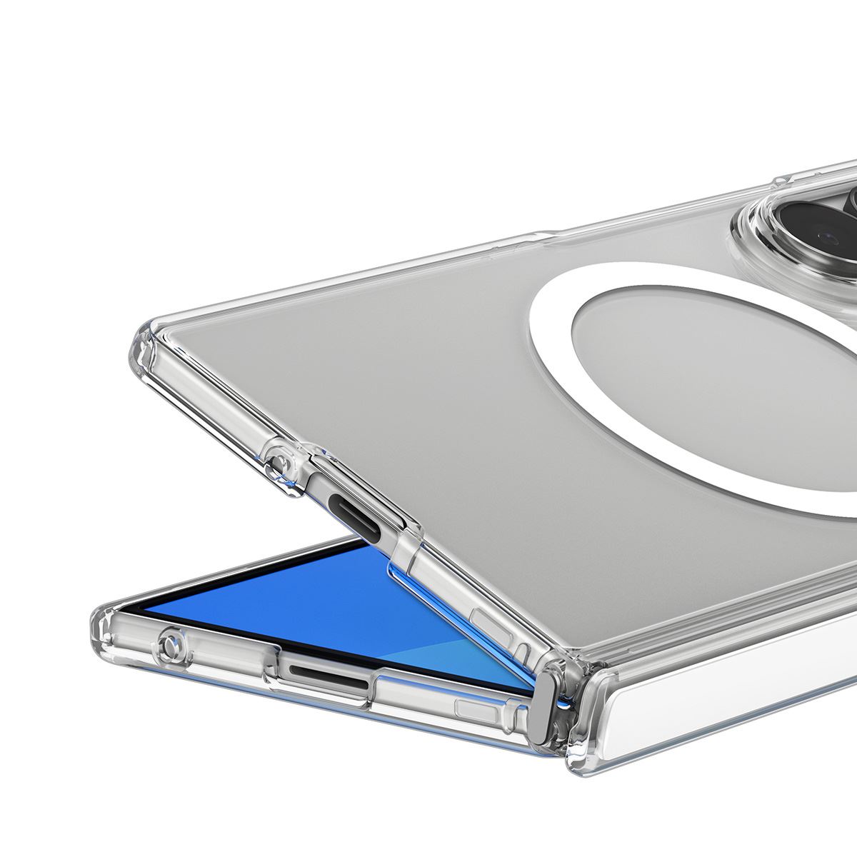 Spigen Ultra Hybrid Pro MagSafe, clear white - Samsung Galaxy Z Fold8 Ultra (11)