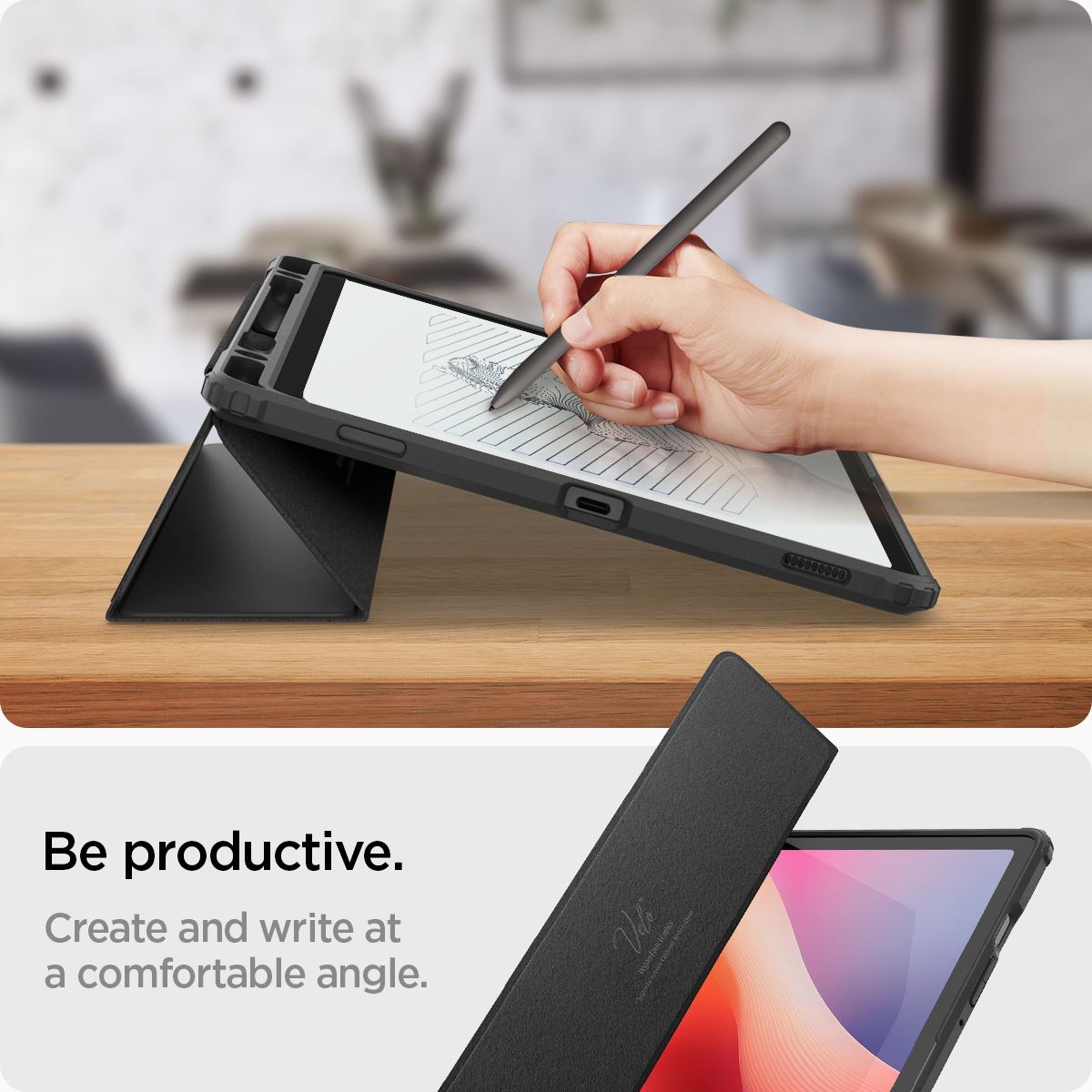 Spigen Ultra Hybrid Pro, black - Samsung Galaxy Tab S10 FE (16)