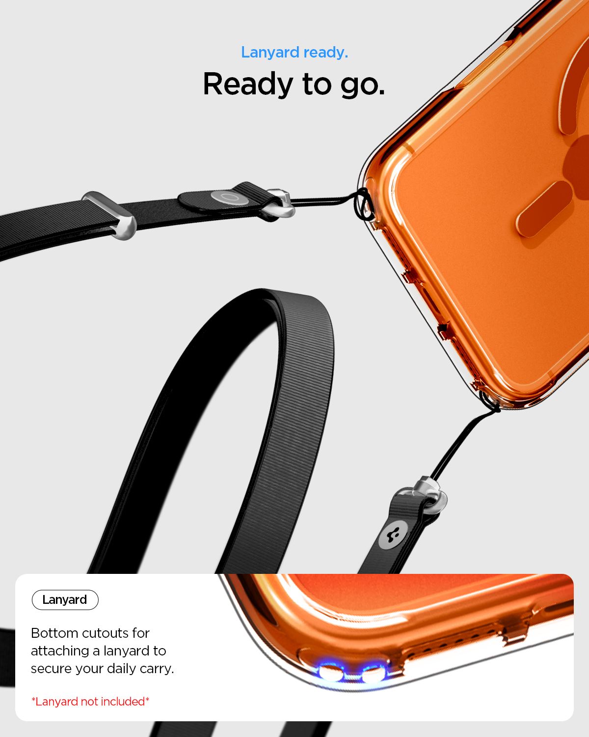 Spigen Ultra Hybrid MagSafe, clear orange - iPhone 17 Pro Max (15)