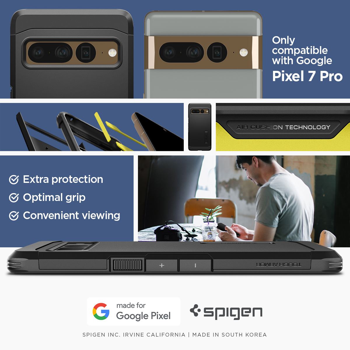 Spigen Tough Armor, black - Google Pixel 7 Pro (11)