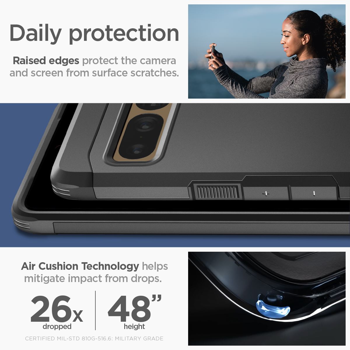 Spigen Tough Armor, black - Google Pixel 7 Pro (13)