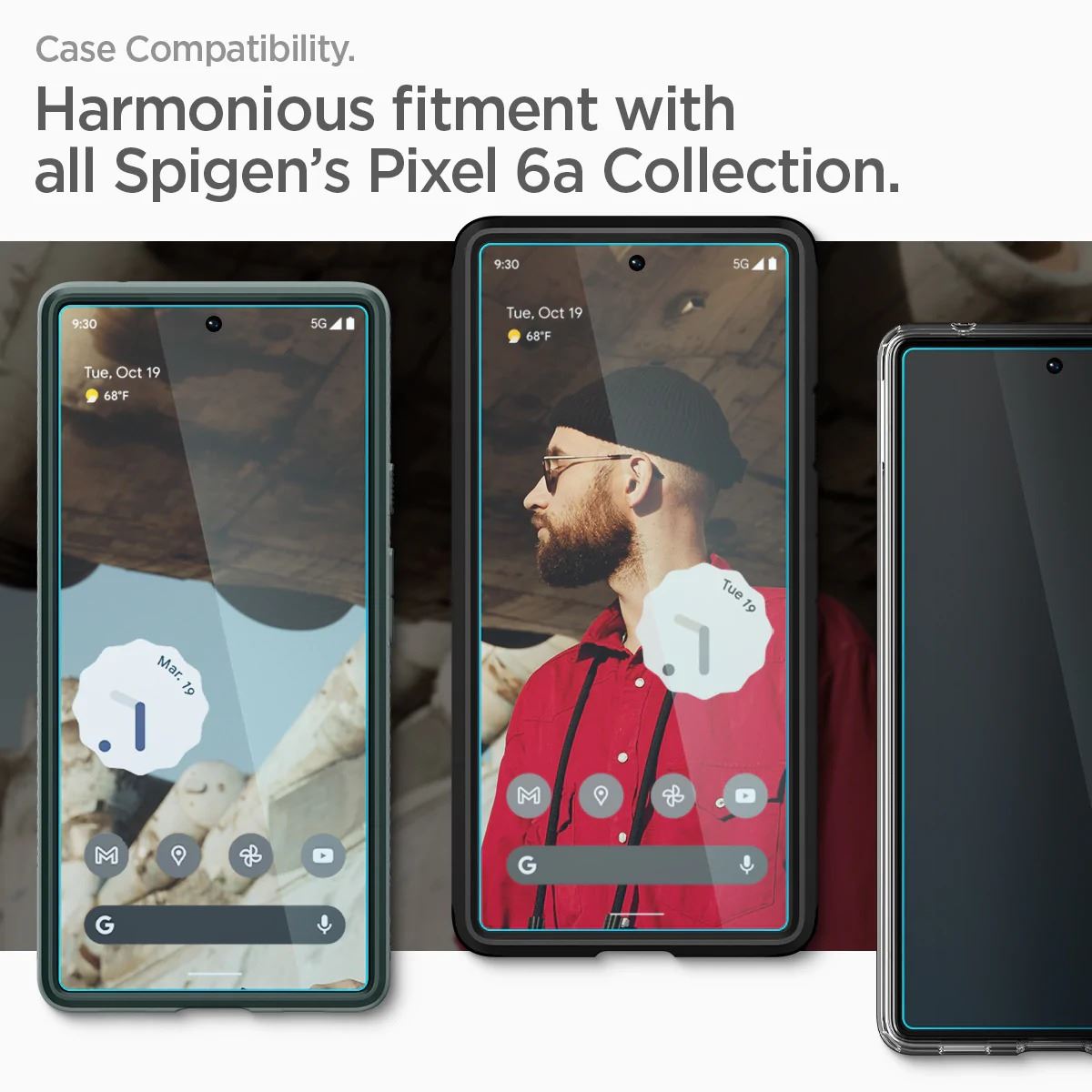 Spigen Glass AlignMaster 2 Pack, clear - Google Pixel 6a (11)