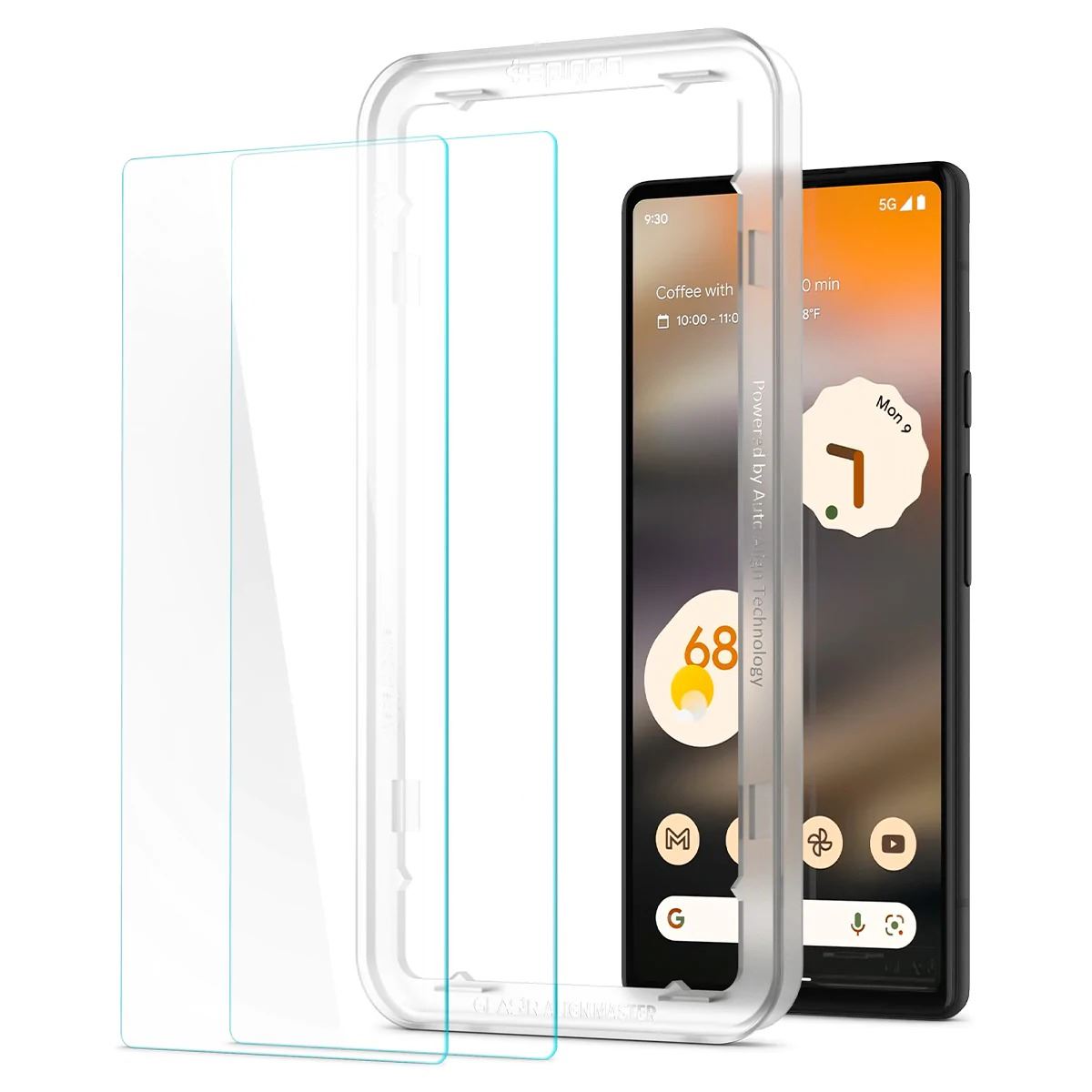 Spigen Glass AlignMaster 2 Pack, clear - Google Pixel 6a (2)