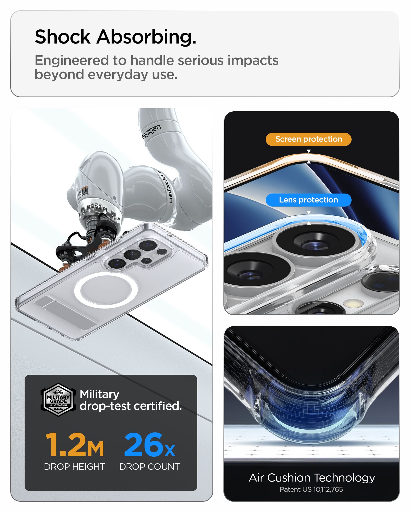 Spigen Ultra Hybrid S MagSafe, clear white - Samsung Galaxy S26 Ultra (16)