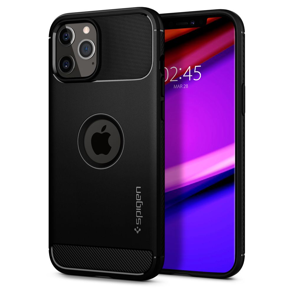 Spigen Rugged Armor, black - iPhone 12/Pro (1)