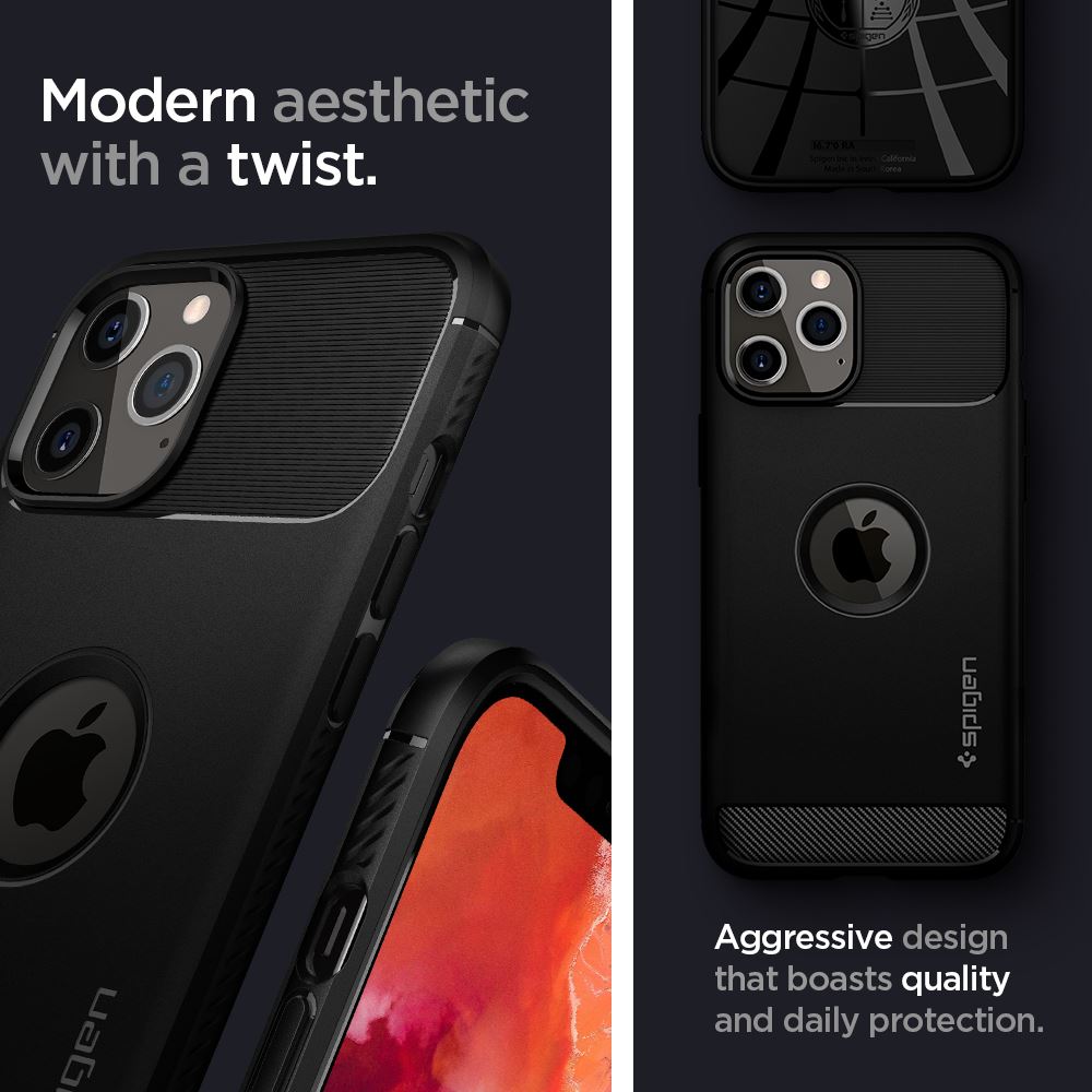 Spigen Rugged Armor, black - iPhone 12/Pro (8)