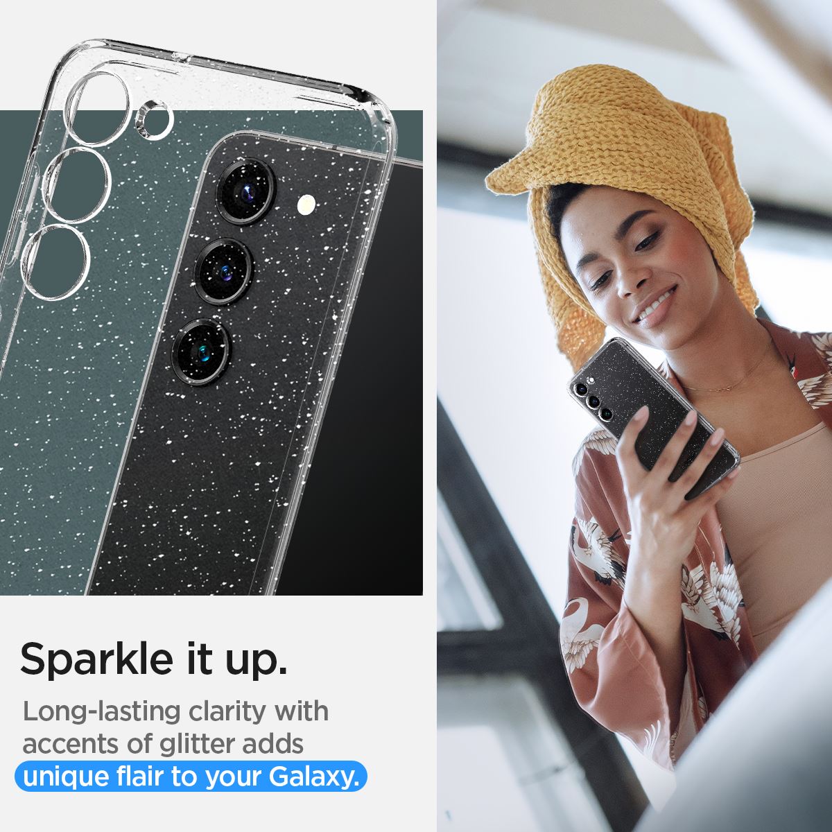 Spigen Liquid Crystal Glitter, clear - Samsung Galaxy S23 (12)