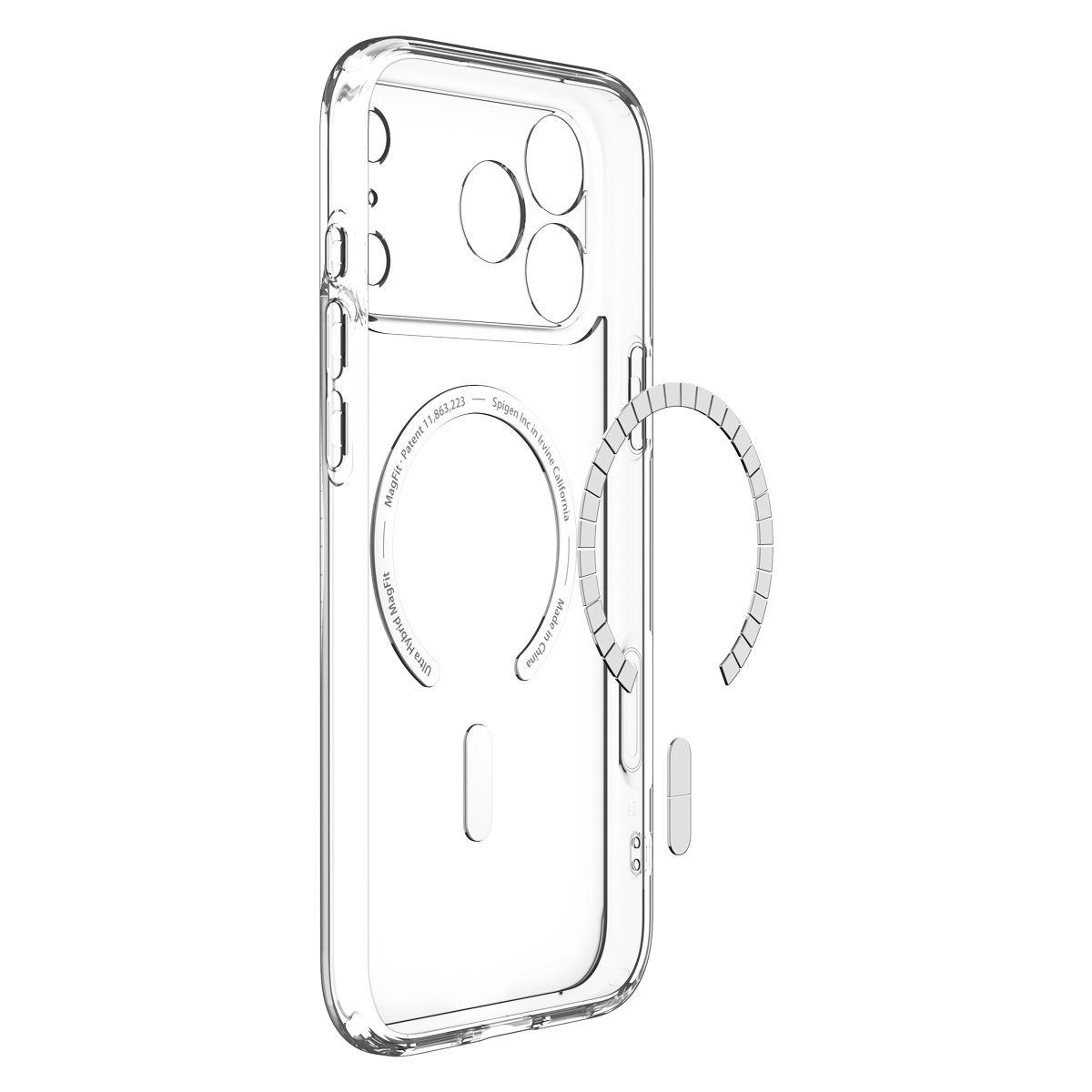Spigen Ultra Hybrid MagSafe, clear deep blue - iPhone 18 Pro/17 Pro (11)