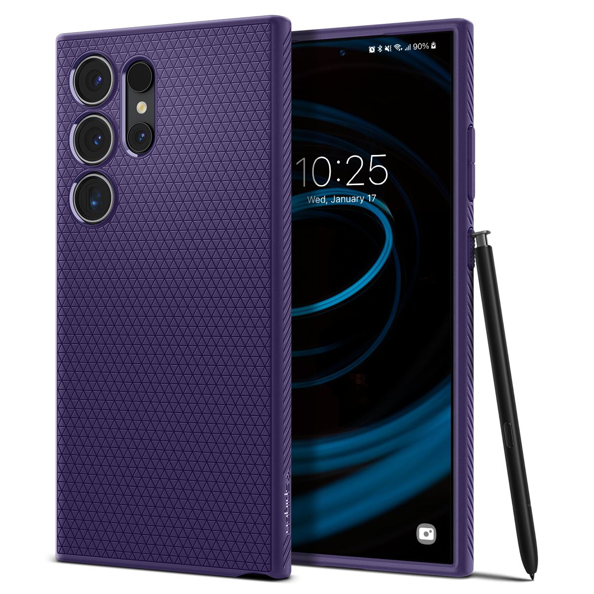 Spigen Liquid Air, deep purple - Samsung Galaxy S24 Ultra (1)