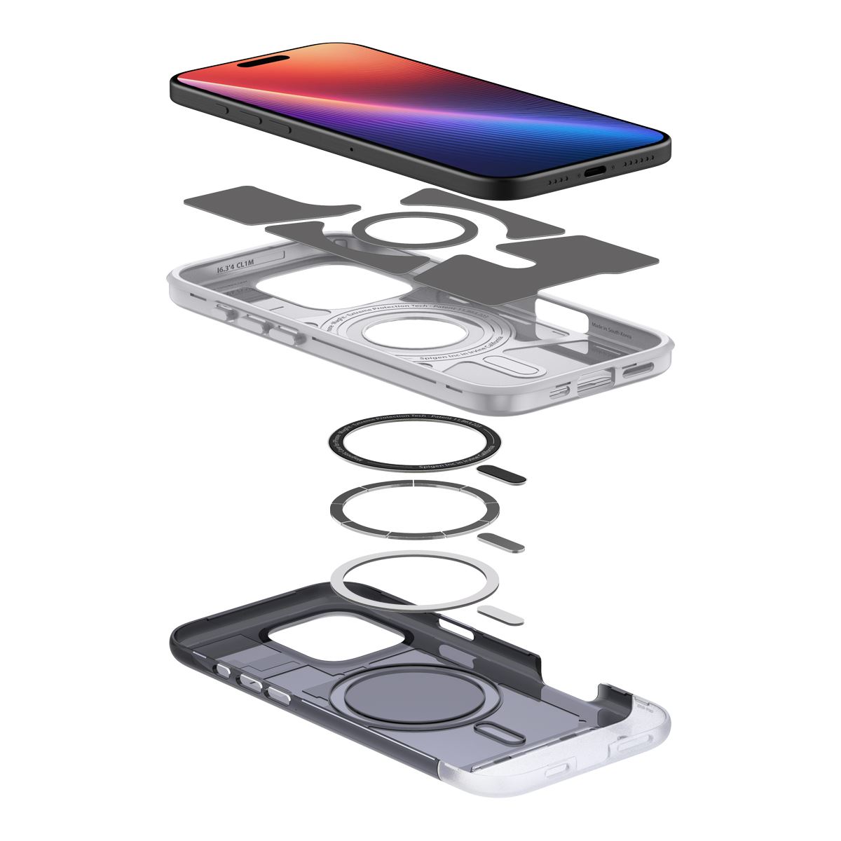 Spigen Classic C1 MagSafe, graphite - iPhone 16 Pro (8)