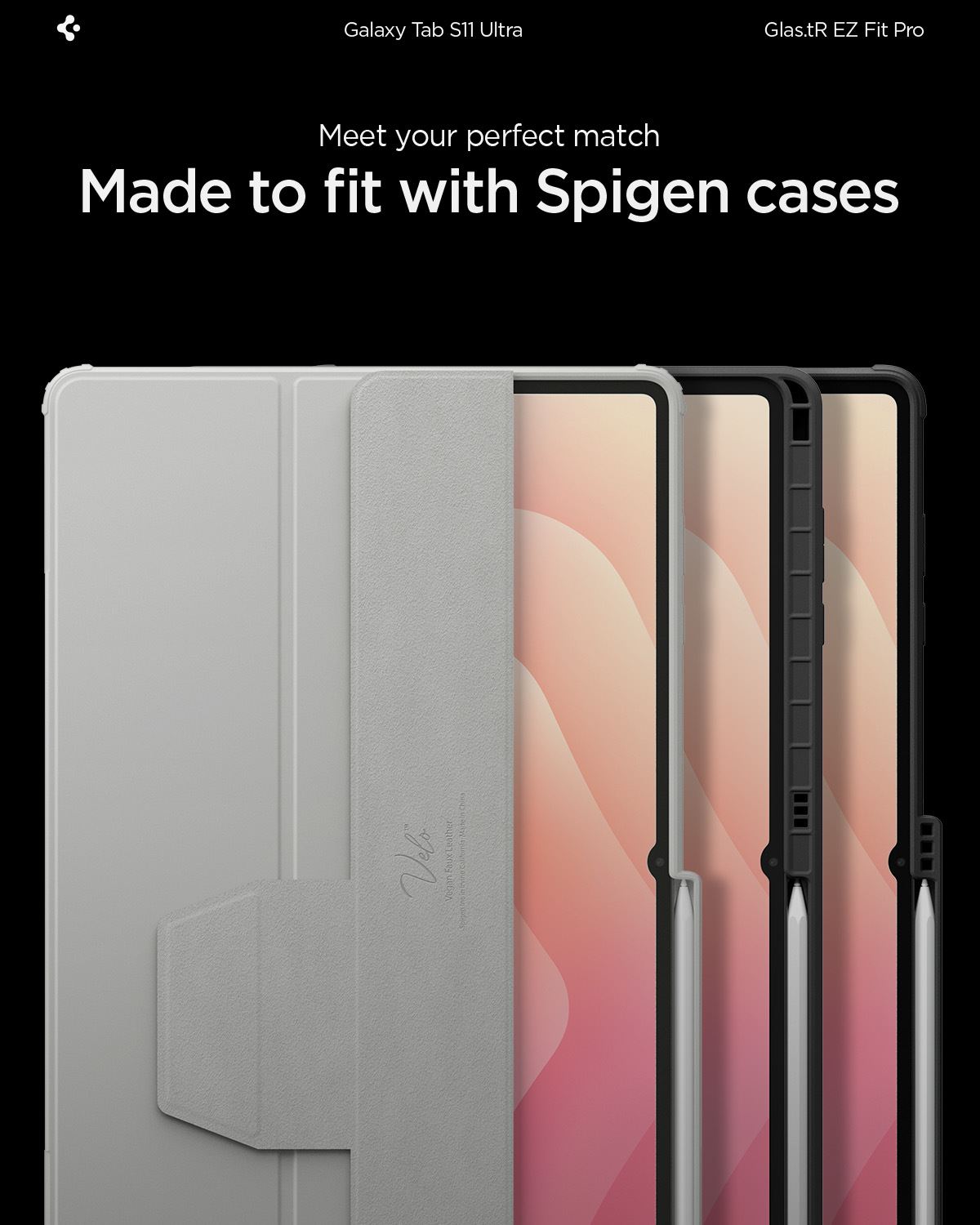 Spigen Glass tR EZ Fit Pro 1 Pack, transparency - Samsung Galaxy Tab S11 Ultra (11)