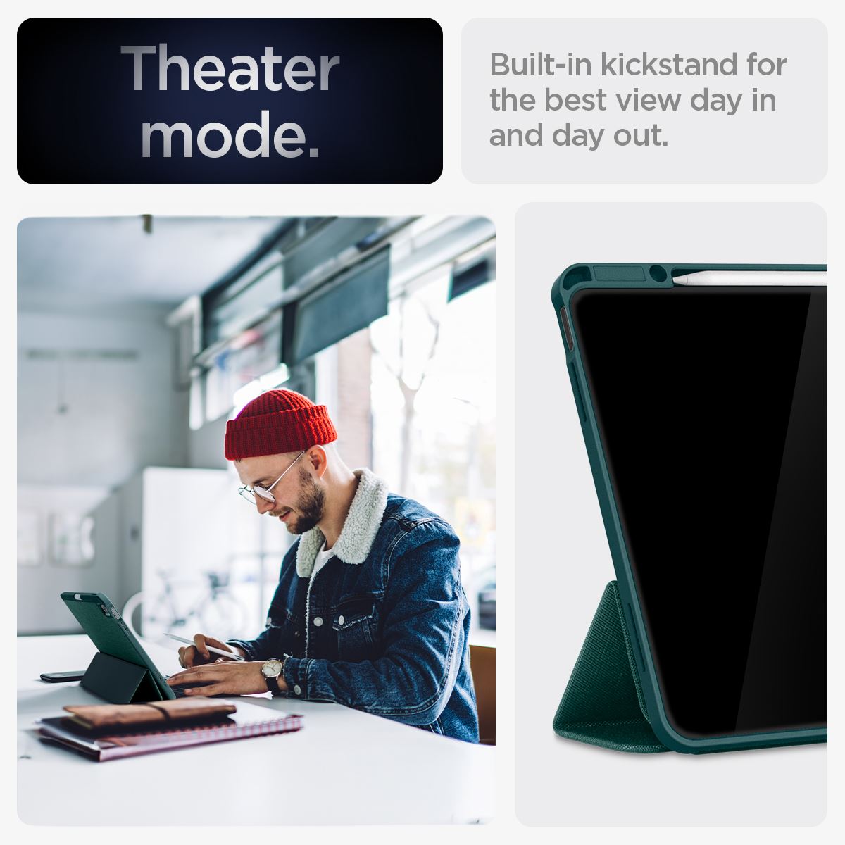 Spigen Urban Fit, midnight green - iPad Pro 13" 2024 (15)