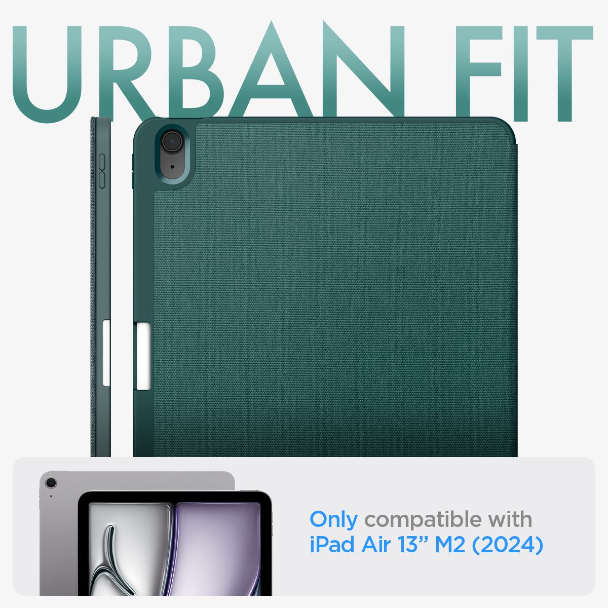 Spigen Urban Fit, midnight green - iPad Pro 13" 2024 (18)